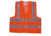 Het oranje/Gele Hoge Vest van de Uniformen Lichtgewicht hallo Vis van het Zichtwerk voor Pakhuisarbeider