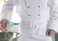 100% van de katoenen Laag de Met twee rijen knopen Keperstofchef-kok/van Antipilling Professionele Chef-koklagen