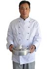 100% van de katoenen Laag de Met twee rijen knopen Keperstofchef-kok/van Antipilling Professionele Chef-koklagen