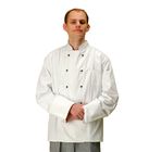 Comfortabele Witte Uitvoerende Chef-kokjasjes met Dubbele Verwijderbare Knopen