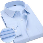 Van bedrijfs witte/Blauwe Mensen Toevallige Overhemden Sneldrogend met Pilling-Weerstand
